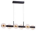 Линейный подвесной светильник с круглыми плафонами и золотистыми акцентами Aurelia Circles варинант исполнения - 2 | Loft Concept в Воронеже