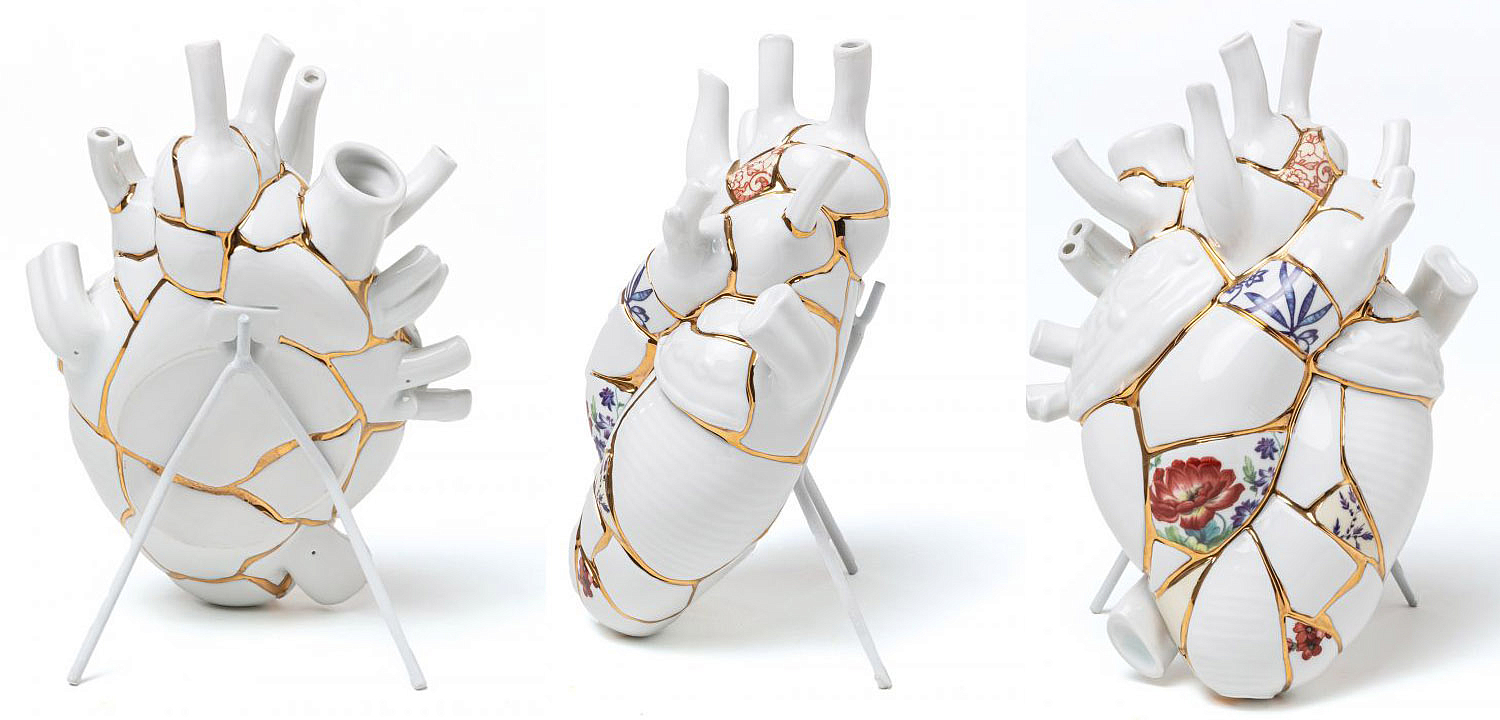 Ваза Seletti Love in Bloom Kintsugi Ваза Seletti Love in Bloom Kintsugi - Loft-Concept в Воронеже