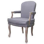 Кресло Aubrey Classical Armchair grey flax варинант исполнения - 3 | Loft Concept в Воронеже