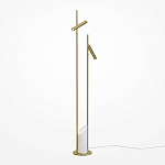 Напольный торшер светодионый золотой Lumen Duo варинант исполнения - 1 | Loft Concept в Воронеже