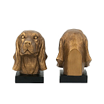 Держатель для книг с бронзовыми фигурками головы собаки Dog Elegance  варинант исполнения - 3 | Loft Concept в Воронеже