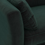 Диван с обивкой из велюра зеленый Gibbs Dark Green Sofa варинант исполнения - 4 | Loft Concept в Воронеже
