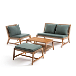 Садовый 2-х местный диван с каркасом из акации Green варинант исполнения - 4 | Loft Concept в Воронеже