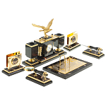 Настольный письменный набор из яшмы и долерита в подарочной упаковке Manager Organizer варинант исполнения - 4 | Loft Concept в Воронеже