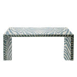 Консоль Дизайнерская Kenya Console ZEBRA Bone Inlay blue варинант исполнения - 2 | Loft Concept в Воронеже