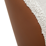 Стул мягкий с обивкой из рогожки и экокожи Contrasting Performance варинант исполнения - 3 | Loft Concept в Воронеже