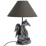 Настольная лампа с абажуром Дракон Silver Dragon варинант исполнения - 5 | Loft Concept в Воронеже