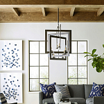 Люстра из пересекающихся квадратных элементов Intersecting Squares варинант исполнения - 2 | Loft Concept в Воронеже