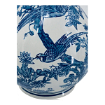 Ваза с мотивами цветущего сада с попугаями Blue Vase Inspired by Nature варинант исполнения - 3 | Loft Concept в Воронеже