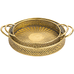 Поднос железный Gold Mesh варинант исполнения - 1 | Loft Concept в Воронеже