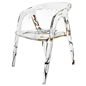 Стул из прозрачного акрила Crystal Waterfall Armchair