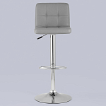 Барный стул с сиденьем серого цвета Honory варинант исполнения - 3 | Loft Concept в Воронеже