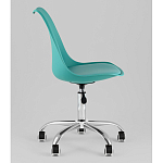 Офисный стул на металлическом основании EGGERY Blue пластик варинант исполнения - 4 | Loft Concept в Воронеже