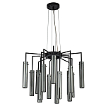 Люстра со стеклянными цилиндрическими плафонами Luminous Cylinders Smoky варинант исполнения - 2 | Loft Concept в Воронеже