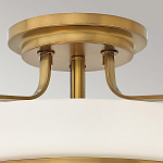 Потолочный светильник с круглым матовым белым плафоном Hinkley варинант исполнения - 2 | Loft Concept в Воронеже