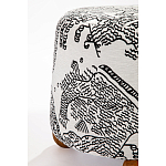 Пуф Wakonda с Круглыми ножками Черно-Белый орнамент варинант исполнения - 3 | Loft Concept в Воронеже