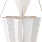 Люстра светодиодная белая геометрической формы с рифленым плафоном White Geometric Lamps варинант исполнения - 2 | Loft Concept в Воронеже