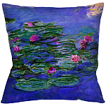 Подушка декоративная с цветочным принтом Impressionism in Art варинант исполнения - 1 | Loft Concept в Воронеже