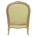 Кресло Ava Classical Armchair green striped flax варинант исполнения - 2 | Loft Concept в Воронеже