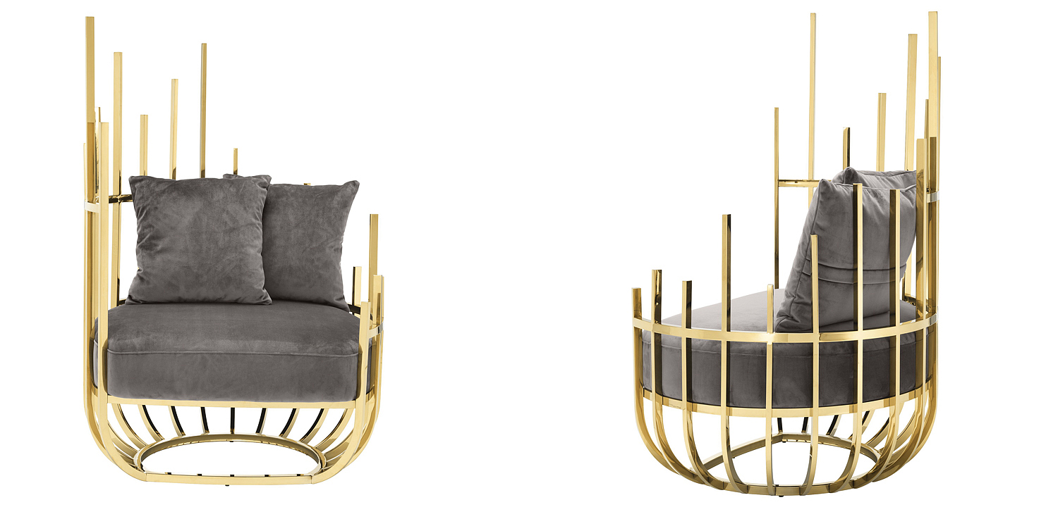 Кресло Eichholtz Chair Santorini Left Кресло Eichholtz Chair Santorini Left - Loft-Concept в Воронеже