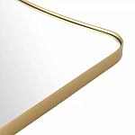 Зеркало золотистое с закруглёнными углами Thin Frame варинант исполнения - 3 | Loft Concept в Воронеже