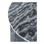 Столик кофейный с столешницей из черного мрамора Compact Black Marble Table варинант исполнения - 5 | Loft Concept в Воронеже