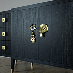 Большой Комод-буфет Elsa Dreams Black с ящиками варинант исполнения - 2 | Loft Concept в Воронеже