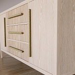 Буфет Primo с тремя ящиками и двумя фасадами Светлый дуб варинант исполнения - 7 | Loft Concept в Воронеже