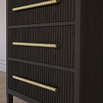 Комод Primo с 3 выдвижными ящиками Темный орех варинант исполнения - 3 | Loft Concept в Воронеже