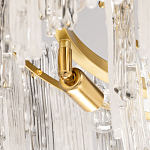 Люстра круглая с прозрачными стержнями разной длины Textured Glass Chandelier варинант исполнения - 6 | Loft Concept в Воронеже