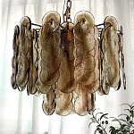 Люстра из круглых стеклянных элементов Vienna варинант исполнения - 3 | Loft Concept в Воронеже