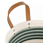 Корзина для хранения с ручками плетеная Interlacement Green  варинант исполнения - 2 | Loft Concept в Воронеже