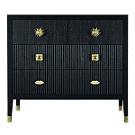 Бельевой Комод с 4 ящиками Elsa Dreams Black варинант исполнения - 5 | Loft Concept в Воронеже