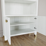 Книжный Стеллаж Elsa Dreams White с задней стенкой варинант исполнения - 3 | Loft Concept в Воронеже