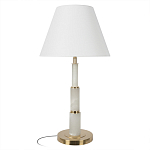 Настольная лампа с белым конусовидным абажуром More Tender варинант исполнения - 1 | Loft Concept в Воронеже