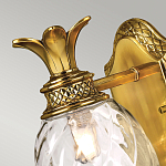 Бра для ванных комнат с прозрачным стеклянным плафоном в форме ананаса и декоративным основанием с рельефным узором Hinkley варинант исполнения - 2 | Loft Concept в Воронеже