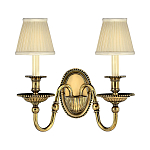 Бра с 2-мя бежевыми абажурами в классическом стиле Hinkley варинант исполнения - 1 | Loft Concept в Воронеже