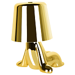 Настольная лампа фигурная цвета золото с гладким абажуром Высота 16 см Sophia варинант исполнения - 6 | Loft Concept в Воронеже