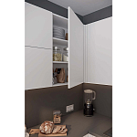 Кухонный гарнитур белый акриловый фасад Eveline White Kitchen Set варинант исполнения - 3 | Loft Concept в Воронеже