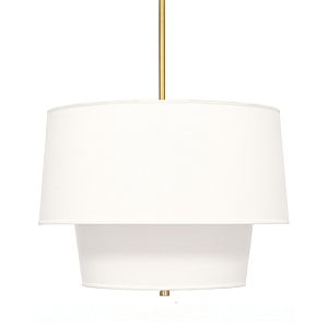 Люстра круглая с 2-мя тканевыми абажурами Illuminator