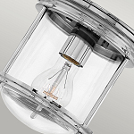 Потолочный светильник для ванных комнат с цилиндрическим стеклянным плафоном и одной лампой Hinkley варинант исполнения - 16 | Loft Concept в Воронеже