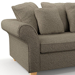 Мебельная ткань Шенилл коричневый цвет 138 см T4-28 варинант исполнения - 4 | Loft Concept в Воронеже