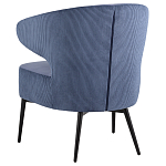 Современное мягкое кресло на металлических ножках Rakush Blue варинант исполнения - 4 | Loft Concept в Воронеже