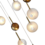 Люстра светодиодная с сферическими стеклянными плафонами Splatter варинант исполнения - 7 | Loft Concept в Воронеже