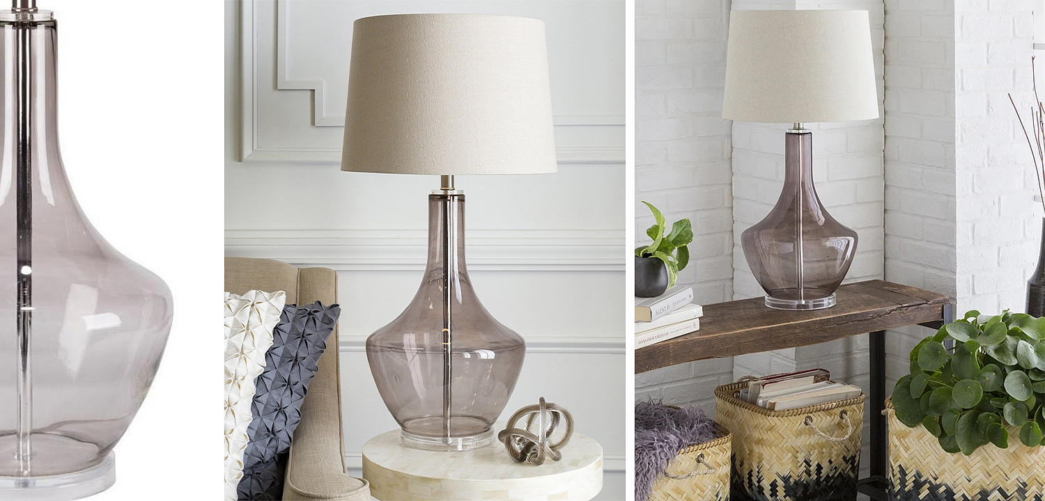 Настольная лампа Fantina Table lamp gray Настольная лампа Fantina Table lamp gray - Loft-Concept в Воронеже