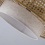 Подвесной светильник с декоративным поясом из плетеного бамбука Biuloggicu варинант исполнения - 8 | Loft Concept в Воронеже