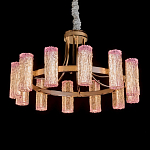 Люстра круглая с текстурными цилиндрическими плафонами Glimpse варинант исполнения - 1 | Loft Concept в Воронеже