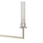 Люстра с 6-ю белыми матовыми плафонами из стекла в форме цилиндра Longitude варинант исполнения - 1 | Loft Concept в Воронеже