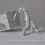 Скульптура «Окаменелый рост», Белый объект варинант исполнения - 2 | Loft Concept в Воронеже