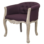 Кресло низкое в стиле прованс Louis French Armchair violet flax варинант исполнения - 2 | Loft Concept в Воронеже